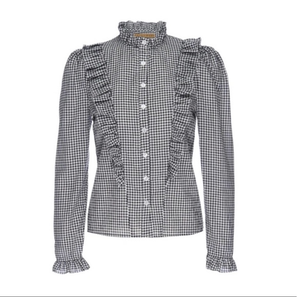 Gone with the West Tops - Gone with the West Gingham western blouse. Black/White. Size Medium